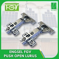 FGV Push Open Spoon Hinge Straight 1/2 Bend Full Bend