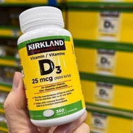 Ready Stock Canada kirkland kirkland Vitamin D3 Vitamin D3 Tablets VD3 One Bottle 360 Tablets 4.17 f