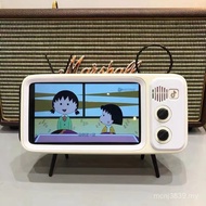 Retro Watching Speaker Audio tv Stand Desktop Bluetooth Phone Stand Modeling tv Video Chasing Handy 