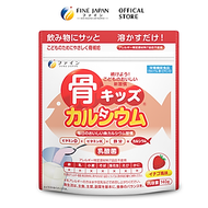 [Vị Dâu] Bột Canxi Cá Tuyết Fine Bone's Calcium For Kids FINE JAPAN bổ sung Canxi phát triển chiều c