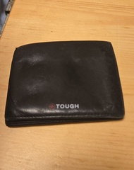 TOUGH 黑色真皮銀包