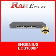 EnGenius ECS1008P Cloud Managed 55W PoE 8 Port Network Switch