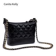Canita Kolly Ladies Wandering Bag Genuine Leatherfrench styleChain Bag Fashion Diamond Shoulder Mess