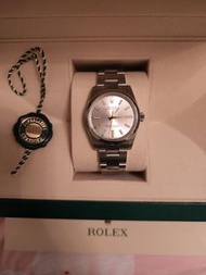 勞力士 124200 34mm  oyster perpetual silver dial