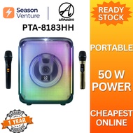 AMPAUDIO 8-inch new PTA-8183HH 50W Bluetooth speaker portable outdoor bass speaker karaoke machine p