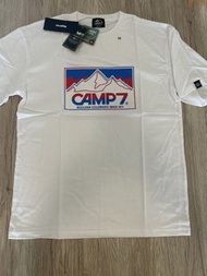 Camp7 白色有機棉T恤