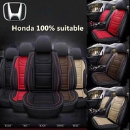 2021 High quality upgrade four-season universal model Honda car seat cover leather Fit Jazz Vezel Shuttle HRV City Stream Civic car Seat Protector Covers