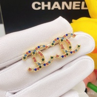 Autumn Winter New Style Color Diamond Earrings Super Face Repair Design YS0U