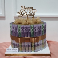 Hadiah Ultah Kado Aniv Birthday Gift Murah Unik | Money Cake Kue Uang