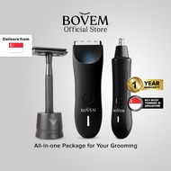 BOVEM The Pro Package: Grooming Kit for Face, Nose, Body and Groin