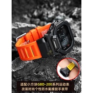For Casio G-SHOCK GBD-200 Watch Band | Fluororubber Strap  gbd-200 Waterproof & Sweat proof | Soft D