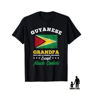 Guyana Flag Guyanese Grandpa Fathers Day T-Shirt