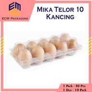 EGG MICA CONTAINS 10 BUTTONS | EGG TRAY (50pcs) | 10-Locked Egg Mica