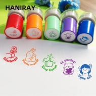 HANIRAY 5Pcs Spanish Seal, Encourage Students Cute Animals Teacher Seal Stamp, Portable Praise Set A