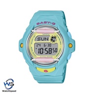 Casio Baby-G Digital Beach Scene Theme Series Blue Resin Strap Quartz BG-169PB-2 BG-169PB-2D Womens Watch