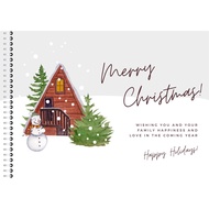 Notebook, Sketchbook Merry christmas A4,A5,A6
