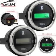 AD 52mm Electronic Hour Meter Green LED Digital Hours Gauge Counter