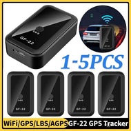 1-5pcs Mini GF-22 GPS Tracker WiFi LBS GPS Penjejak Lokasi Kereta Basikal Motosikal Penjejak Lokasi 