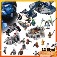 12 Styles Star Wars MOC Building Blocks Imperial Stormtrooper Spaceship Commander R2D2 Boba Fett Boy