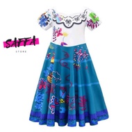 KIDS ENCANTO MIRABEL DRESS DISNEY IMPORT AGES 4-10 YEARS