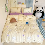 100%cotton 2024 new design cartoon CadarFitted Sheet Bed Set 3 in 1 41in 1bedsheet Set Pillowcase Single/Queen/King Bedsheet Set