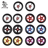 Amuzocity 2 Pack 100mm Pro  Scooter Replacement Wheels with ABEC-9 Bearing, 88A