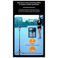 CL07 Screen Mirroring Selfie Stick WIFI Projection Screen Tripod Real Time Display Selfie Monitor fo