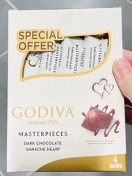 限現貨🍫💝正版 GODIVA 情人節朱古力 心形朱古力 4條裝 (120G)🎁 DARK CHOCOLATE VALENTINES NEW YEAR PARTY WEDDING BIRTHDAY GI