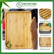 Bamboo Storage Tray, High Quality Natural Bamboo Wooden Plate for Decorative Photography, Household 