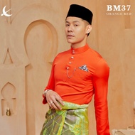 [Free Sampin]Baju Melayu Elrah Exclusive Magnificent 4.0 [Orange Colour Code]