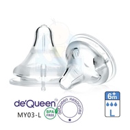 [ Free Gift ] For deQueen Bottle Original Botol Susu Nipple Puting Teat Nursing Bottle Baby Anti-fla