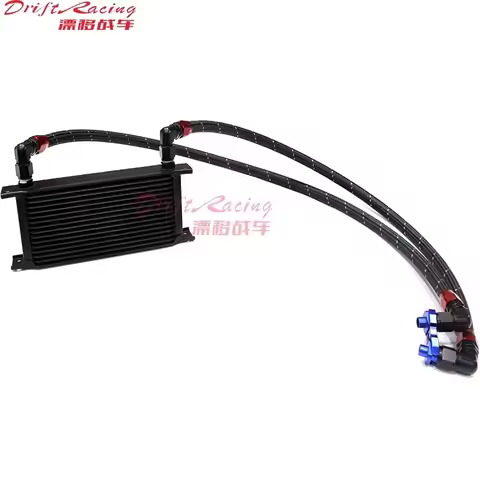 16 row/15 Row AN10 Oil cooler w/Bracket Hose Kit For BMW E36 E46 Euro E82 E9X 135/335 M3 E90 E92
