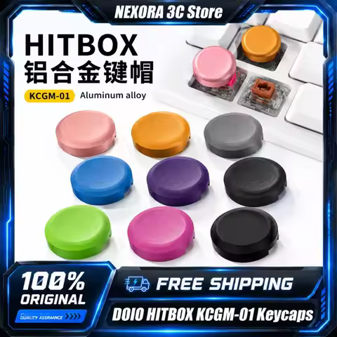 DOIO HITBOX KCGM-01 Aluminum Alloy Keycaps for Street Fighter 6 Tekken 8 King of Fighters Arcade Fig