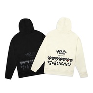 CDG Play Holiday Emoji Zip-Up Hoodie