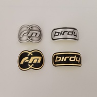 FM-Birdy Bicycle Head Badge Sticker BMX Folding Bicycle Front Frame Sticker Bicycle Tag, Personal Decoration Sticker
