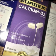 Ready Stock Surbex Calcium D3 IMPORT isi 60 EXP 2025