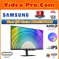 Samsung 32Inch QHD Monitor with USB type-C and LAN port LS32A600UUEXXS