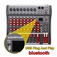 8 Channel DJ Sound Mixer with bluetooth USB Jack Professional Live Studio Karaoke Audio Mixing Conso