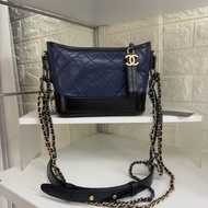 Chanel 藍黑流浪包小號帶卡