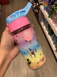 กระติกน้ำ กดเปิด เล็ก 430 มล. Smiggle junior bottle Flip spout-ยูนิคอร์น