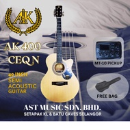 40 Inch Semi Acoustic Guitar CEQ with Build in Tuner ( ak400 - CEQ N )