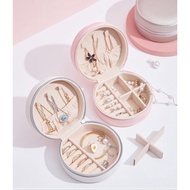 Jewellery box PU leather creative portable jewellery storage box earrings small jewellery box