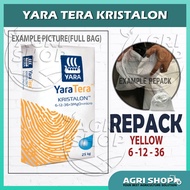 (REPACK) Agrishop Yara Tera Kristalon 6-12-36 1KG 2KH 5KG NPK Fertilizer Foliar Baja Air