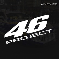 Rider Number 46 Car Sticker Reflective Motorcycle Sticker Motorcycle Decal Helmet Sticker