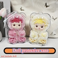 Pop Mart HACIPUPU Clear Doll Storage Box Protective Shell Case New Creative
