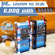[ถูกสุด🇹🇭✅]เเบตเตอรี่ลิเธียมฟอสเฟต 4S 12.8V 6000mAh BMS 30A[ถูกสุด🇹🇭✅]