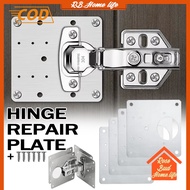 1PC stainless steel hinge repair plate Free screws hinge plate cabinet hinge repair plate