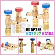 ALi R410A R32 R22 Refrigeration Charging Valve Adapter Air Conditioning Safety Gas Valve Kit R410A R32 R22