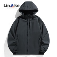 Linke Outdoor casual men's jacket M-5XL versatile hooded jacket waterproof quick-drying jacket