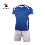 KELME Kelme ชุดชุดเสื้อผ้าเล่นฟุตบอลแขนสั้นรุ่นเรือธง,ชุดชุดฝึกซ้อมหมายเลขเสื้อเจอร์ซีย์พิมพ์ที่กำหนดเอง